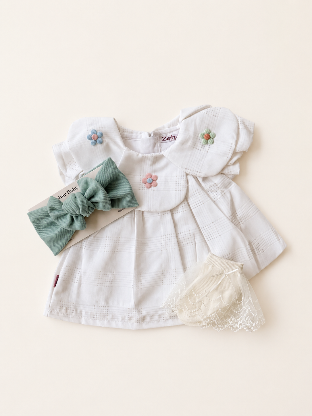 Vintage petal Headband and Socks Set