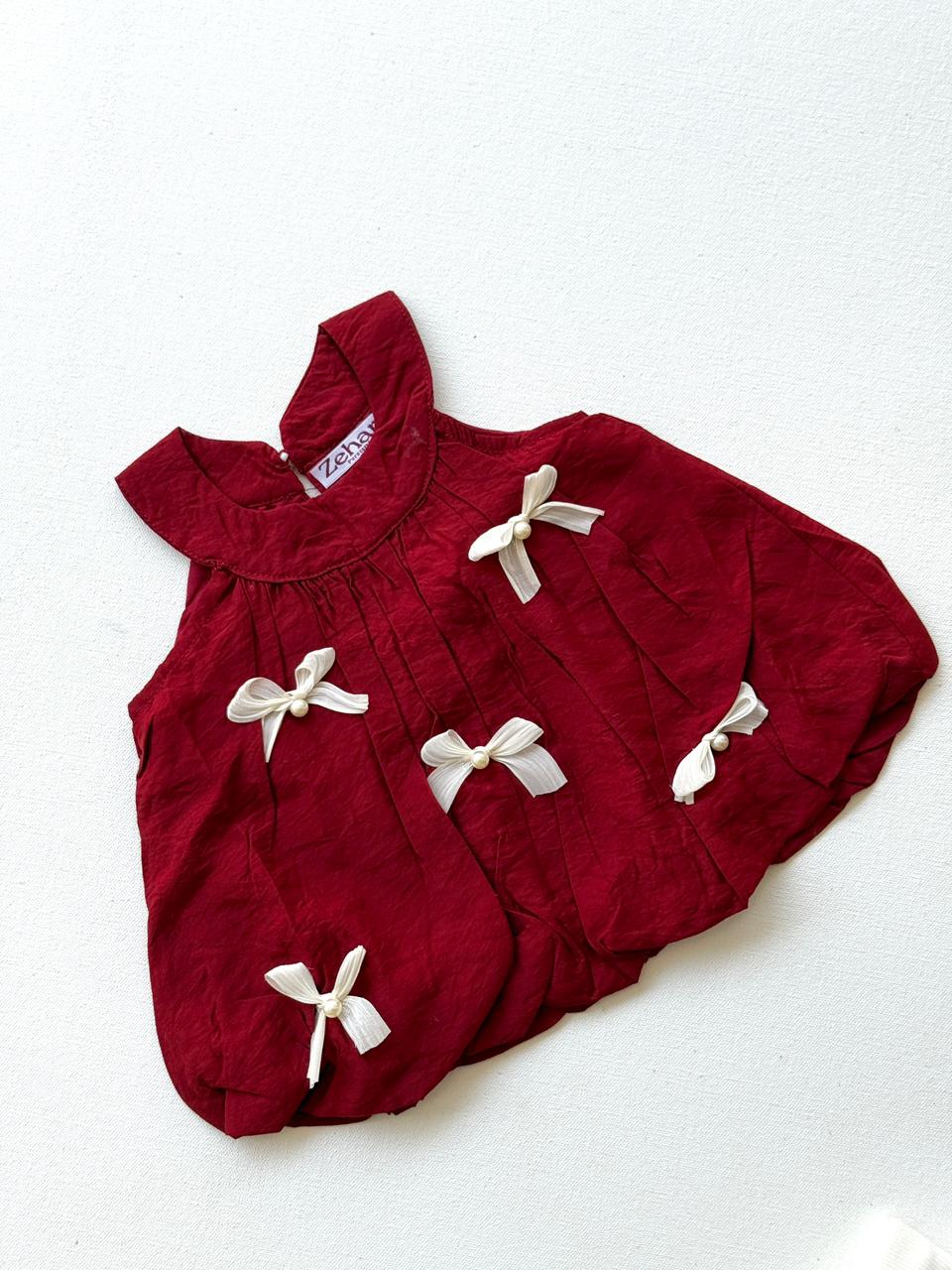 Crimson pearl Dress