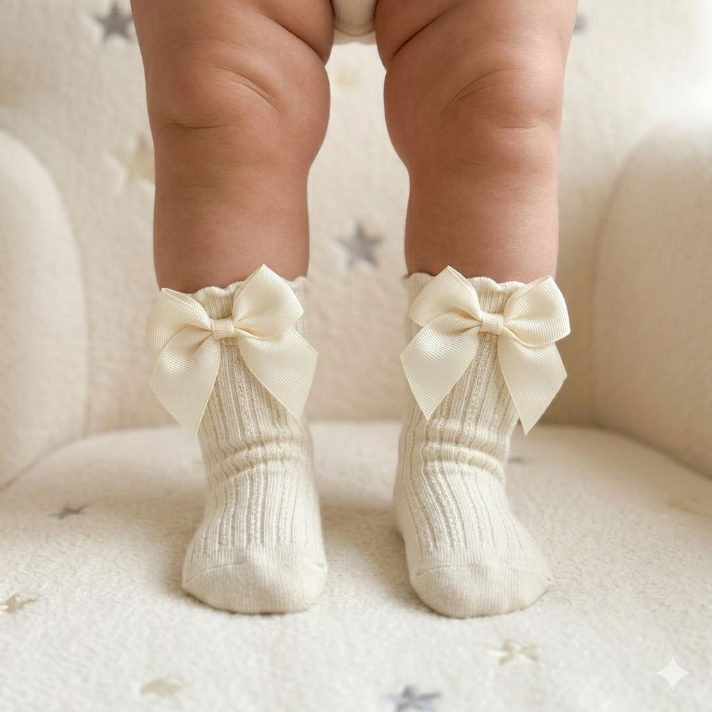 Ivory Petal Socks